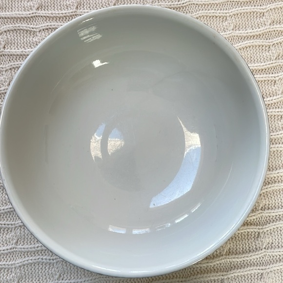 Vintage 1950s Hall’s Rose Blue Ribbon Garland Serving Bowl. Made in USA - Picture 3 of 10